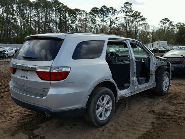 1C4RDHDG7DC597895 - 2013 DODGE DURANGO CR SILVER photo 4