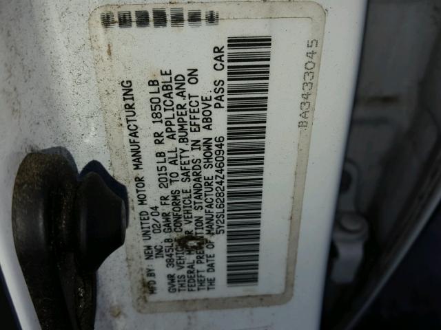 5Y2SL62824Z460946 - 2004 PONTIAC VIBE BLUE photo 10