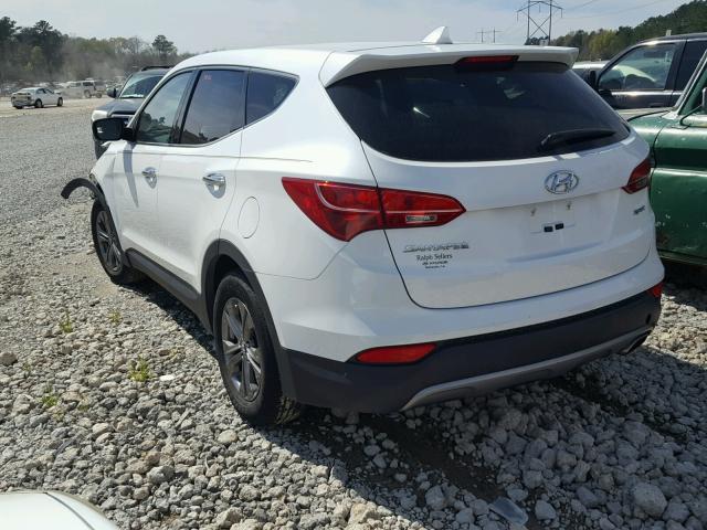 5XYZT3LB7DG024244 - 2013 HYUNDAI SANTA FE S WHITE photo 3