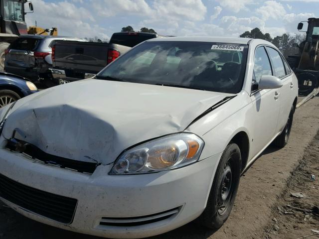 2G1WB58K889255707 - 2008 CHEVROLET IMPALA LS WHITE photo 2