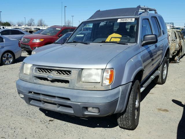 5N1ED28Y91C546923 - 2001 NISSAN XTERRA XE SILVER photo 2