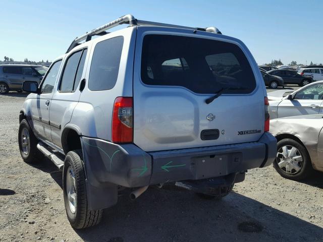 5N1ED28Y91C546923 - 2001 NISSAN XTERRA XE SILVER photo 3