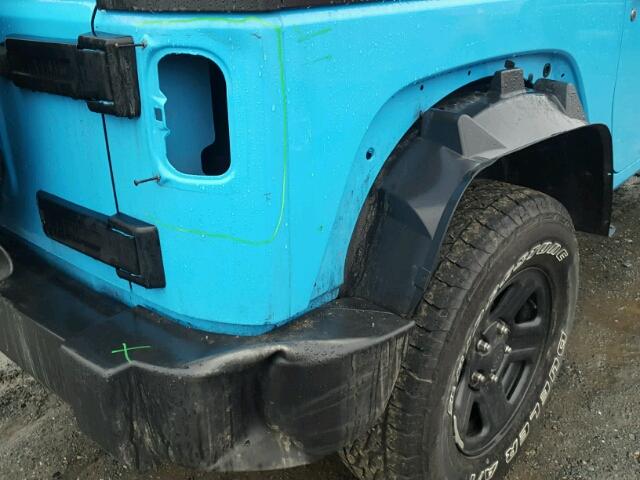 1C4AJWAG0HL630210 - 2017 JEEP WRANGLER S BLUE photo 9