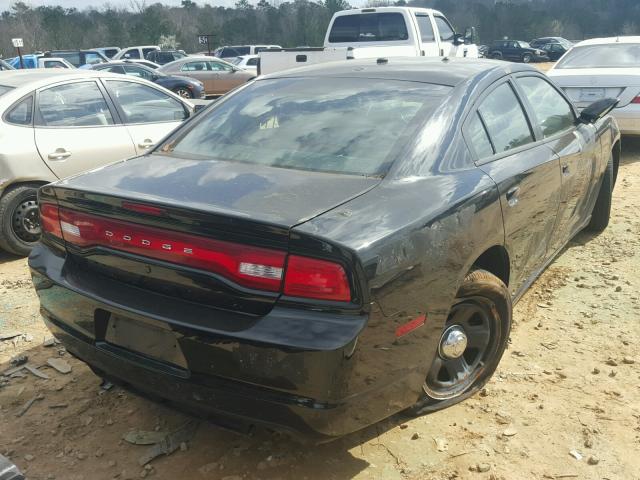 2C3CDXAT5EH155704 - 2014 DODGE CHARGER PO BLACK photo 4