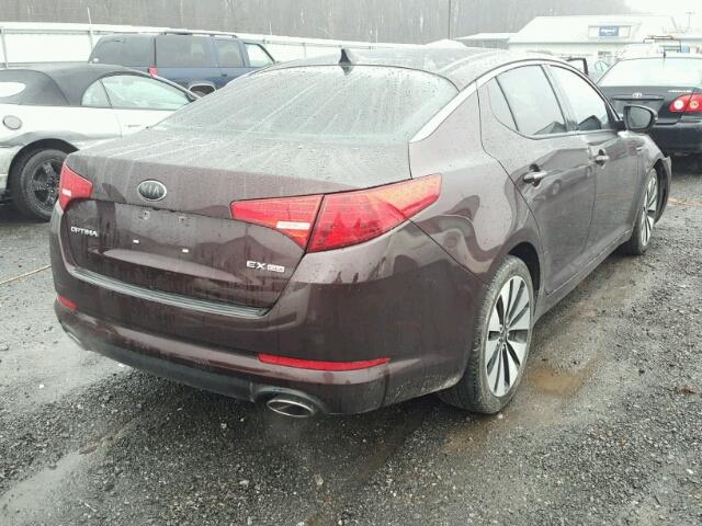 5XXGN4A74DG210253 - 2013 KIA OPTIMA EX BURGUNDY photo 4