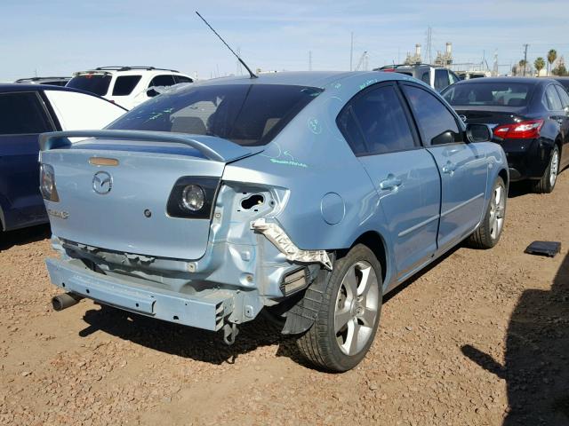 JM1BK12F381155562 - 2008 MAZDA 3 I BLUE photo 4