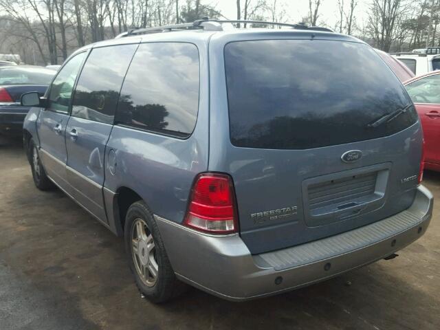 2FMZA58254BB18360 - 2004 FORD FREESTAR L BLUE photo 3