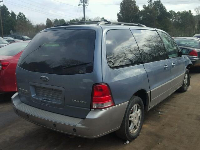 2FMZA58254BB18360 - 2004 FORD FREESTAR L BLUE photo 4