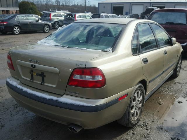 YV1VS295X1F703639 - 2001 VOLVO S40 1.9T BEIGE photo 4