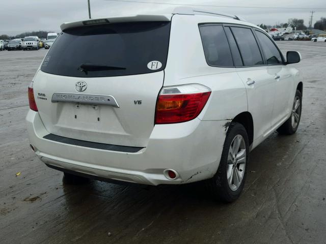 JTEDS42A882002714 - 2008 TOYOTA HIGHLANDER WHITE photo 4