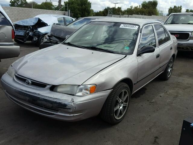 1NXBR12E8YZ394313 - 2000 TOYOTA COROLLA VE BEIGE photo 2