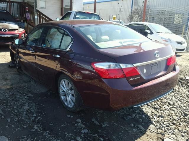 1HGCR2F7XFA014270 - 2015 HONDA ACCORD EX BURGUNDY photo 3