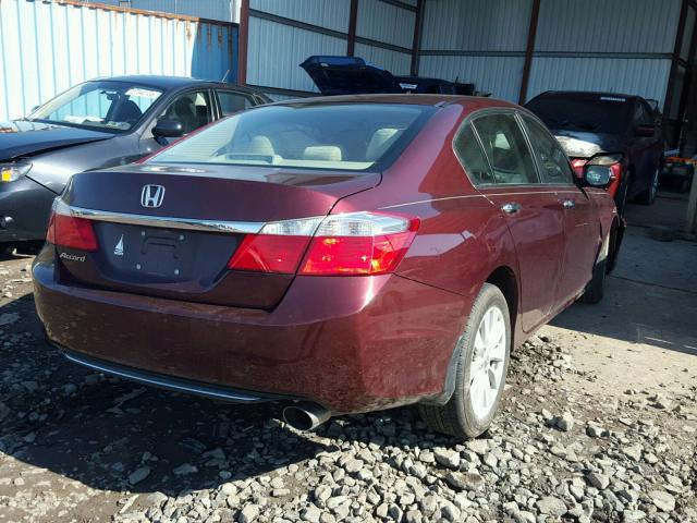 1HGCR2F7XFA014270 - 2015 HONDA ACCORD EX BURGUNDY photo 4