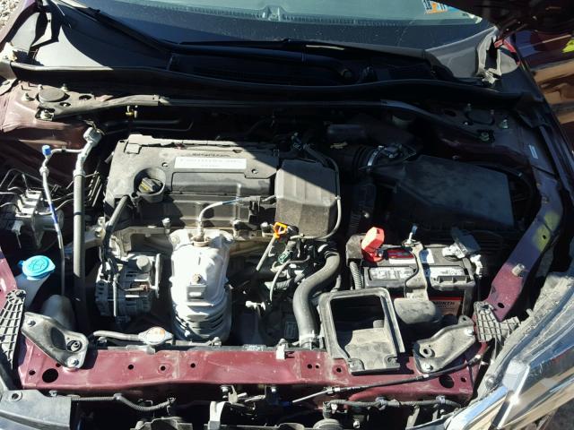 1HGCR2F7XFA014270 - 2015 HONDA ACCORD EX BURGUNDY photo 7