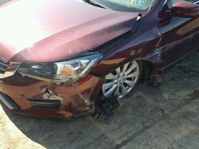 1HGCR2F7XFA014270 - 2015 HONDA ACCORD EX BURGUNDY photo 9