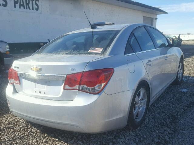 1G1PC5SB4E7421017 - 2014 CHEVROLET CRUZE LT SILVER photo 4