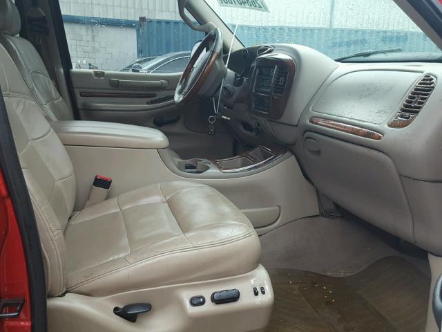 5LMEU27A7YLJ21289 - 2000 LINCOLN NAVIGATOR RED photo 5