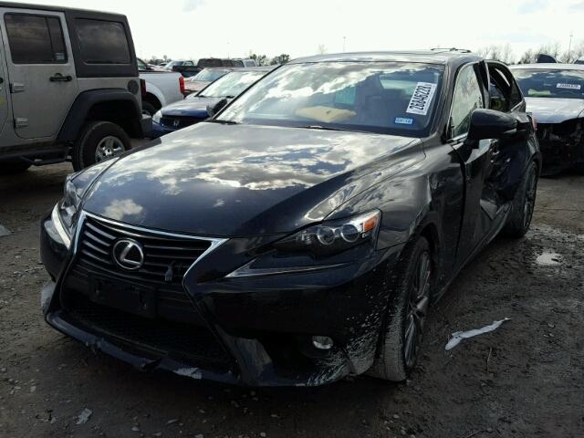 JTHCF1D29F5018407 - 2015 LEXUS IS 250 BLACK photo 2