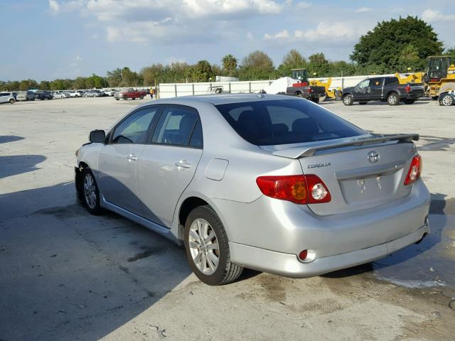 2T1BU4EE6AC459873 - 2010 TOYOTA COROLLA BA GRAY photo 3