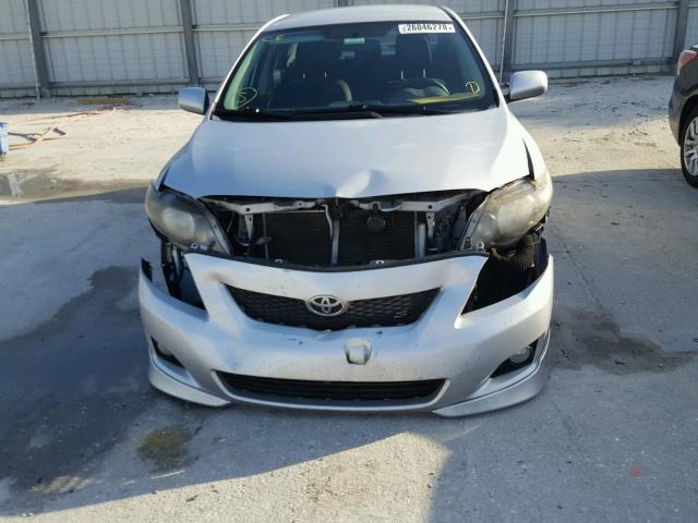 2T1BU4EE6AC459873 - 2010 TOYOTA COROLLA BA GRAY photo 9