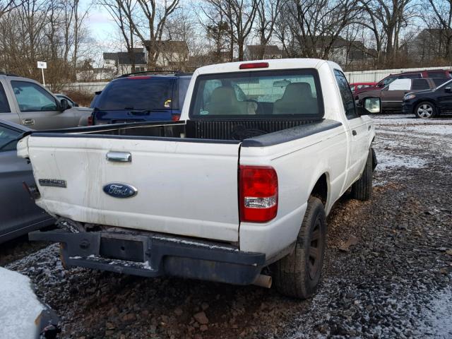 1FTYR10D37PA97410 - 2007 FORD RANGER WHITE photo 4