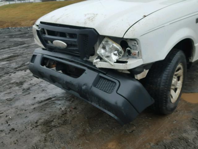 1FTYR10D37PA97410 - 2007 FORD RANGER WHITE photo 9