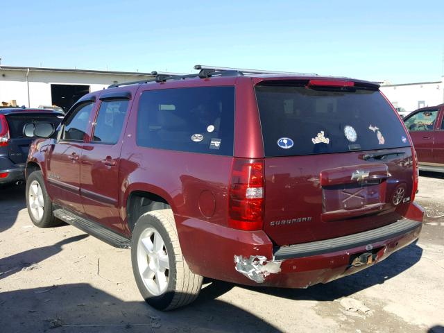 3GNFK16328G197098 - 2008 CHEVROLET SUBURBAN K BURGUNDY photo 3