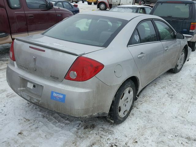 1G2ZF55B764151095 - 2006 PONTIAC G6 SE SILVER photo 4