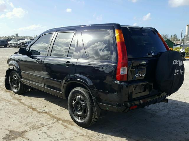 JHLRD68442C000514 - 2002 HONDA CR-V LX BLACK photo 3