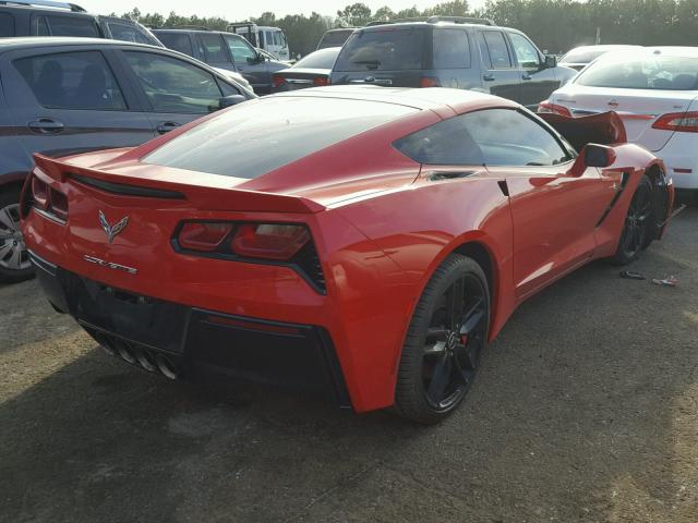 1G1YM2D73E5126477 - 2014 CHEVROLET CORVETTE S RED photo 4