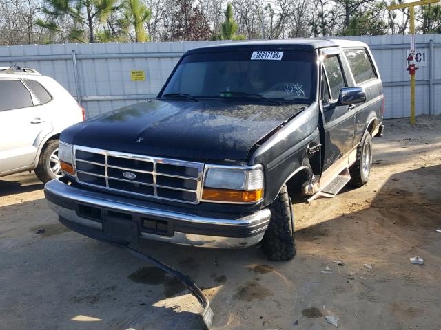 1FMEU15N0SLA61382 - 1995 FORD BRONCO U10 BLACK photo 2