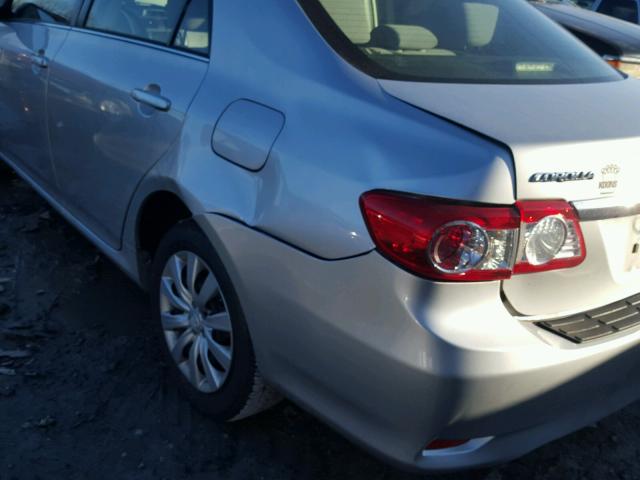 JTDBU4EE9DJ114233 - 2013 TOYOTA COROLLA BA SILVER photo 9