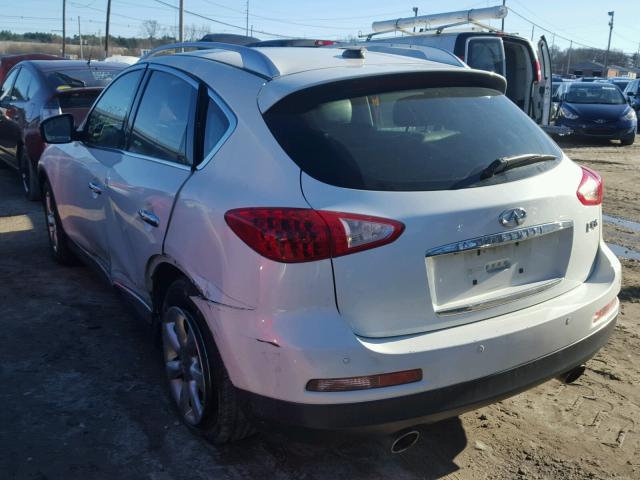 JNKAJ09F98M355910 - 2008 INFINITI EX35 BASE WHITE photo 3