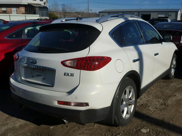 JNKAJ09F98M355910 - 2008 INFINITI EX35 BASE WHITE photo 4