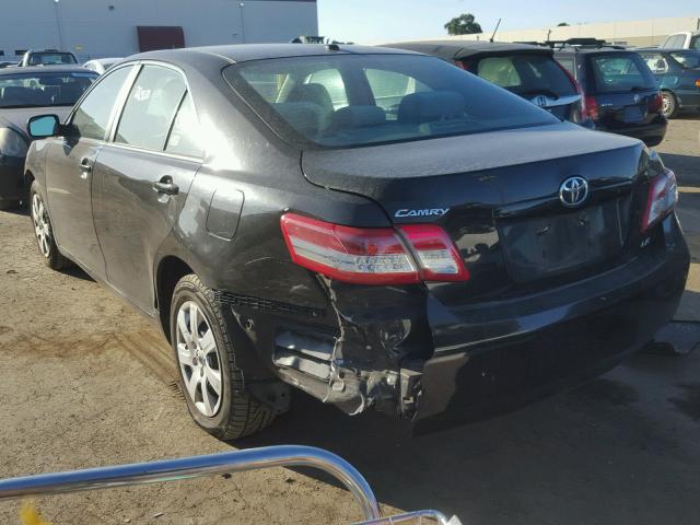 4T4BF3EK4BR204090 - 2011 TOYOTA CAMRY BASE BLACK photo 3