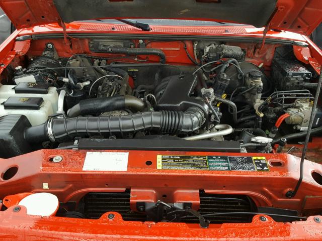 1FTYR14U85PA80089 - 2005 FORD RANGER SUP RED photo 7