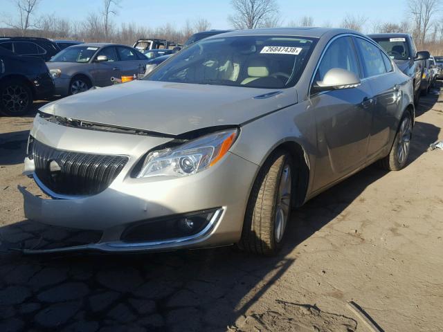 2G4GS5GXXG9121560 - 2016 BUICK REGAL PREM TAN photo 2