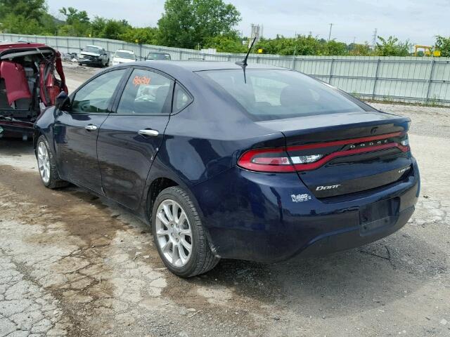 1C3CDFCB6FD116536 - 2015 DODGE DART LIMIT BLUE photo 3