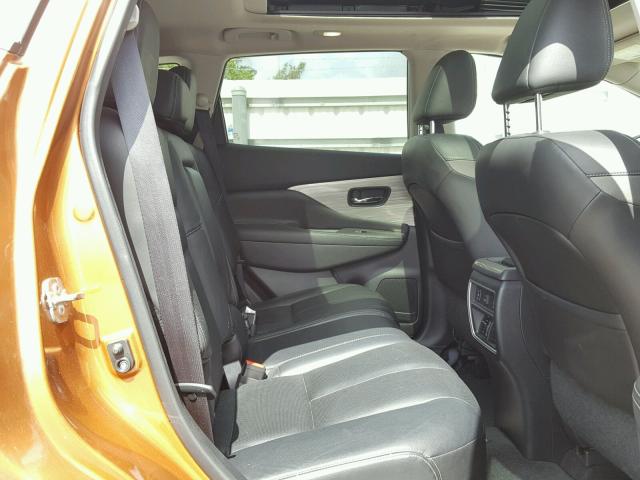 5N1AZ2MG8FN219616 - 2015 NISSAN MURANO S ORANGE photo 6