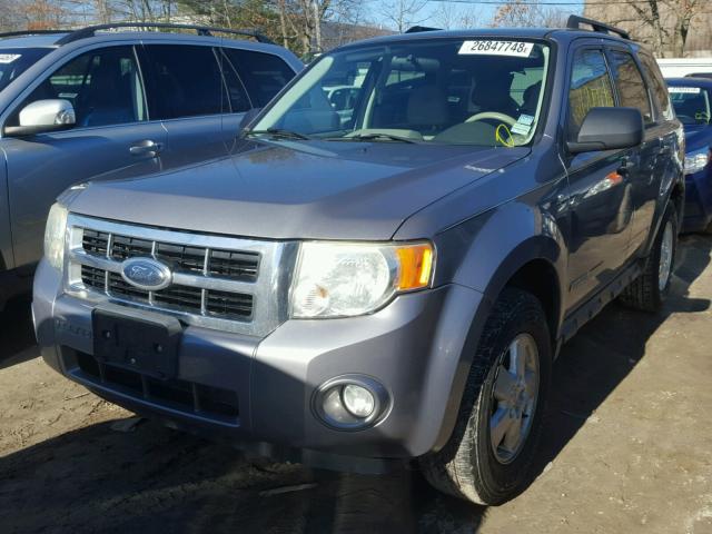 1FMCU93148KD30763 - 2008 FORD ESCAPE XLT GRAY photo 2