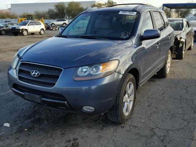 5NMSH13EX7H010737 - 2007 HYUNDAI SANTA FE S BLUE photo 2