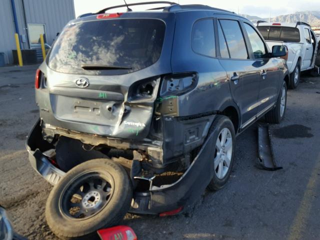 5NMSH13EX7H010737 - 2007 HYUNDAI SANTA FE S BLUE photo 4