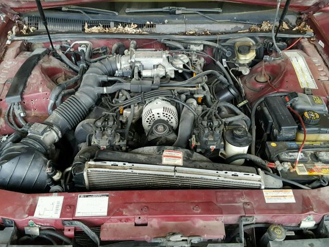 1MELM62W2VH608440 - 1997 MERCURY COUGAR XR7 MAROON photo 7