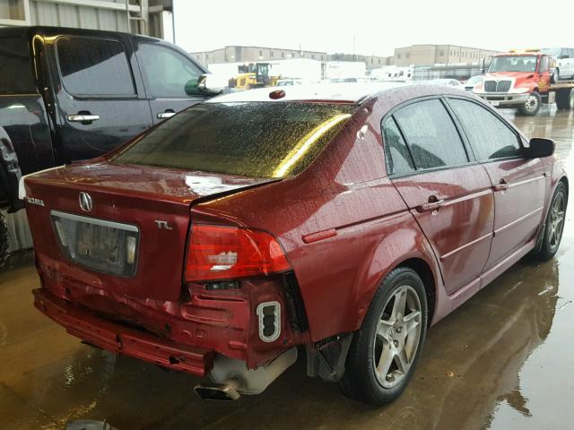 19UUA66286A058906 - 2006 ACURA 3.2TL MAROON photo 4