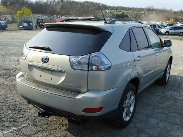 JTJHW31U982059467 - 2008 LEXUS RX 400H SILVER photo 4