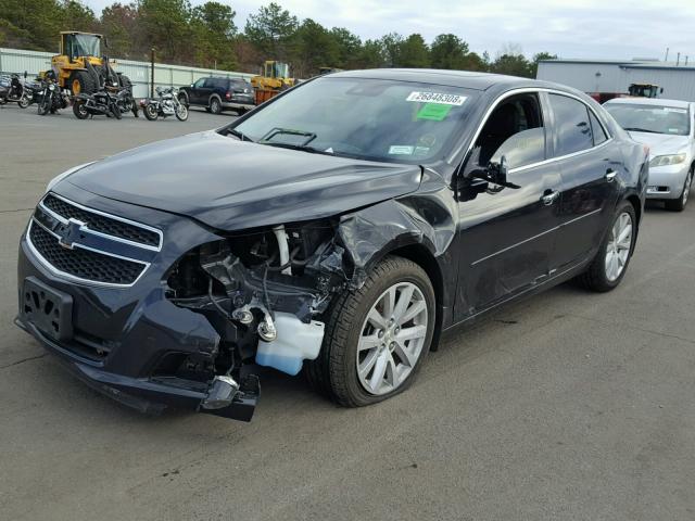 1G11G5SX8DF269088 - 2013 CHEVROLET MALIBU 3LT BLACK photo 2