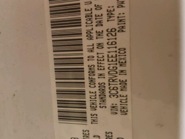 3C6TRVDG1EE116126 - 2014 RAM PROMASTER 白色 照片 10