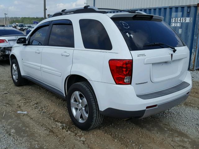 2CKDL63F566210775 - 2006 PONTIAC TORRENT WHITE photo 3