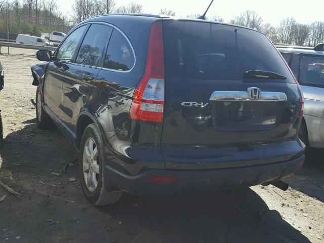 JHLRE385X9C010382 - 2009 HONDA CR-V EX BLACK photo 3