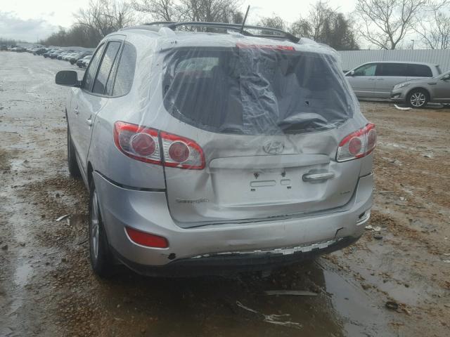 5XYZK4AG3CG120099 - 2012 HYUNDAI SANTA FE L SILVER photo 9